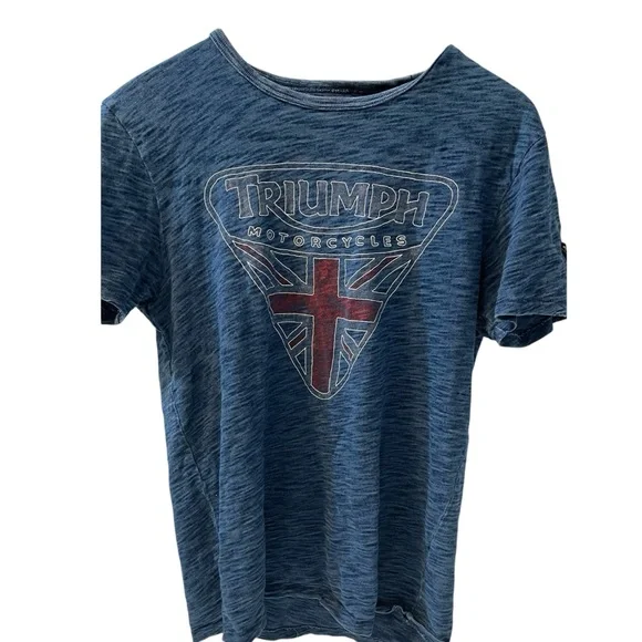 🎉HP! ❤️ Lucky Brand Vintage Triumph Motorcycle Graphic Tee - Picture 6 of 6